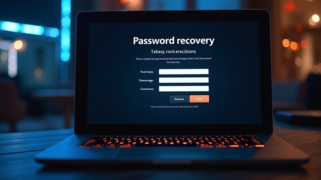 Recuperação de acesso ao Lazybar com e-mail e senha num ambiente escuro